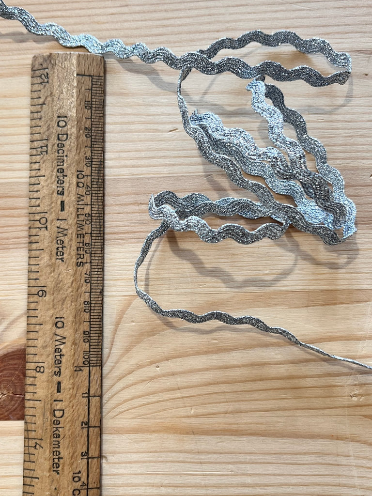 Silver Ric Rac - 8mm - The Eternal Maker - UK Fabric Shop