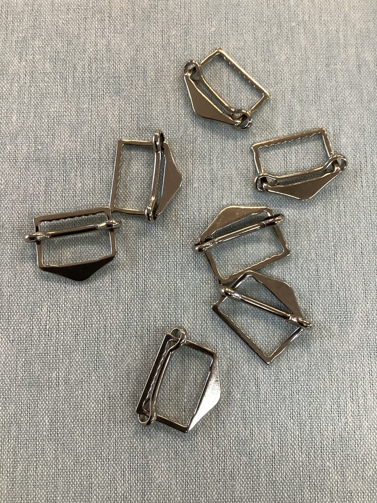 Slider Buckle - Moving Bar - 20mm Silver or Antique Brass - The Eternal Maker - UK Fabric Shop