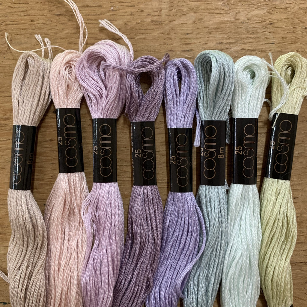 Soft pastels - Lecien Cosmo Embroidery Thread Set - The Eternal Maker - UK Fabric Shop