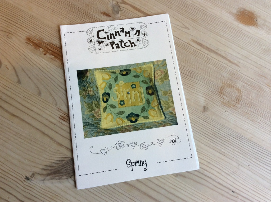 Spring Cushion Pattern for Woolfelt by Cinnamon Patch - The Eternal Maker - UK Fabric Shop