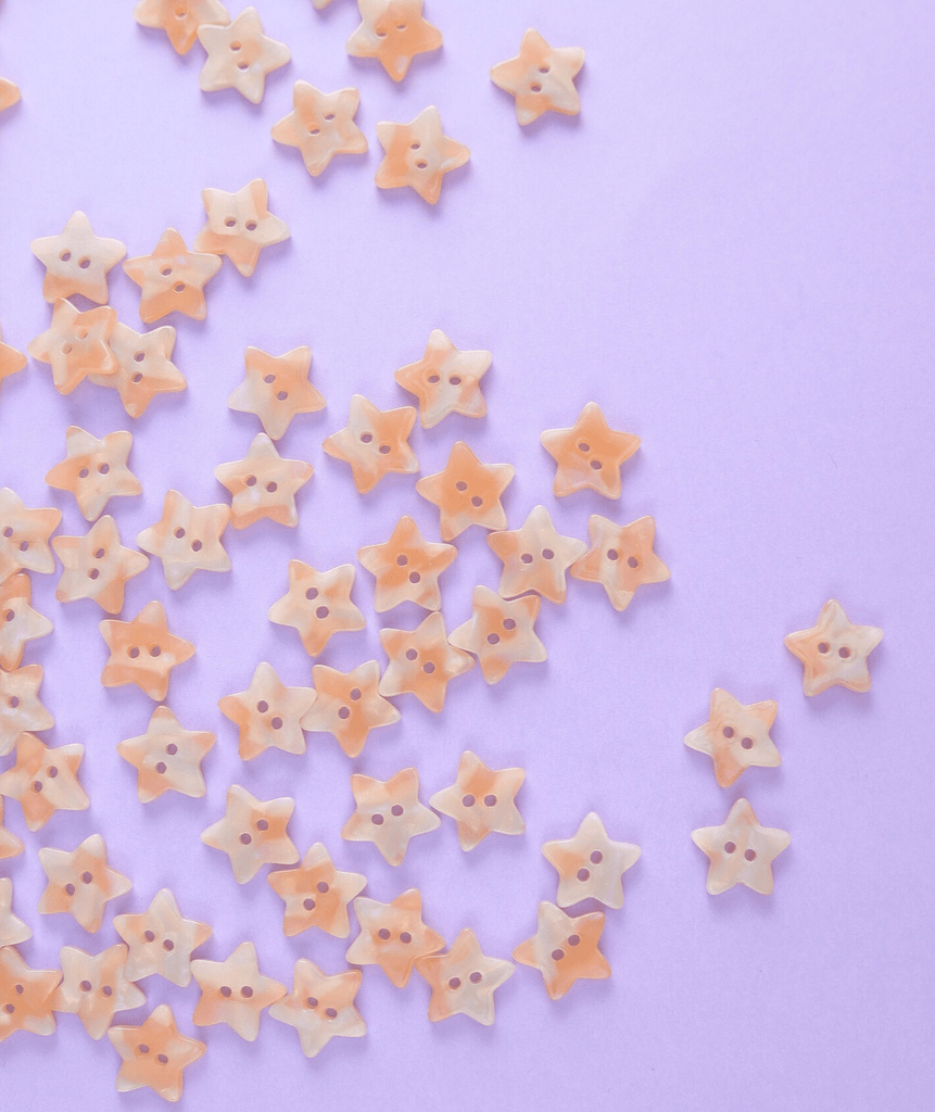 Stardust Buttons - 15mm - Cut One Pair & Pigeon Wishes - The Eternal Maker - UK Fabric Shop