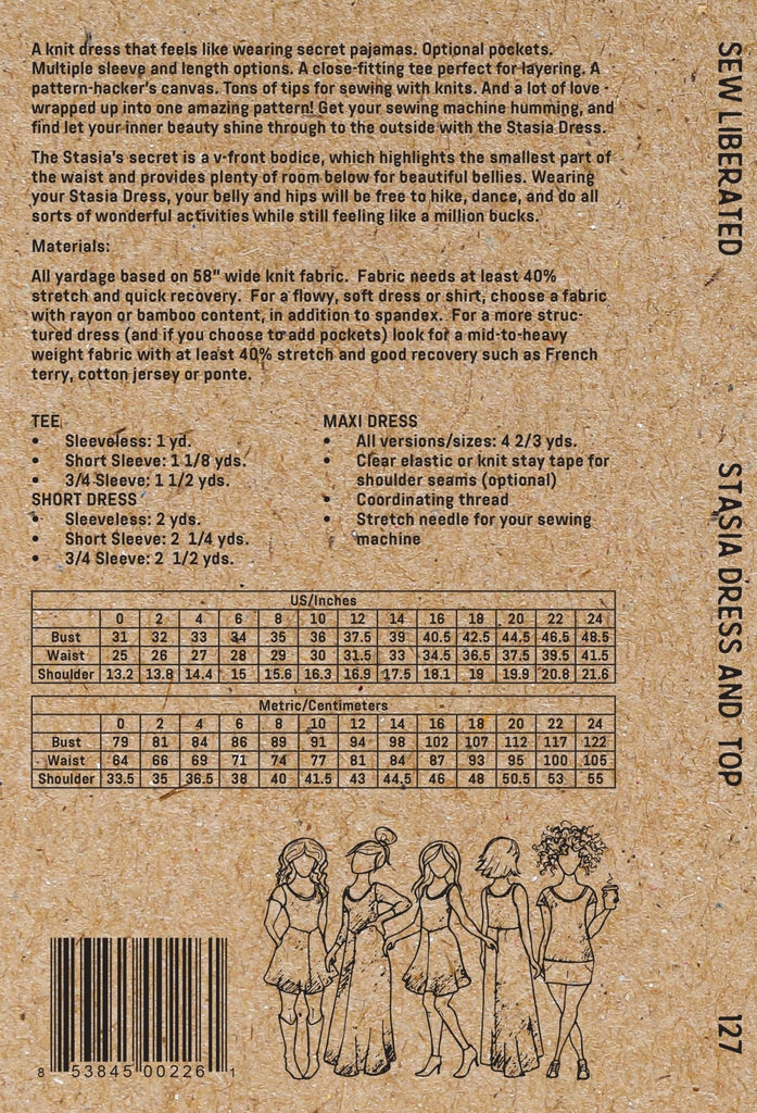 Stasia Dress - Sew Liberated - Digital Download PDF Sewing Pattern - The Eternal Maker - UK Fabric Shop