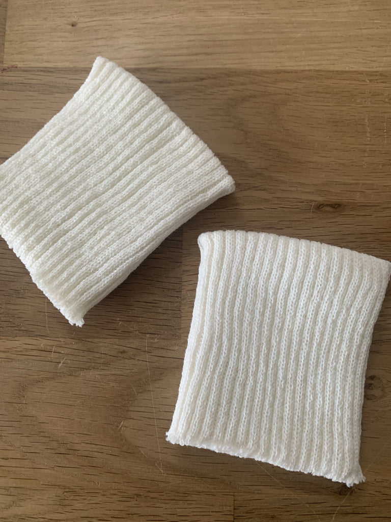 Stephanoise Fabric Ribbed Cuffs - Ivory