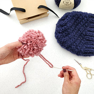 Stitch and Story Kits Luca Pom Hat Knitting Kit - Stitch and Story