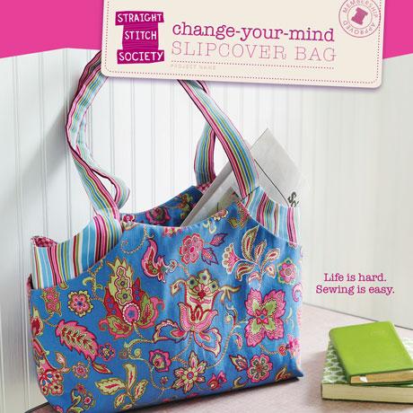 Straight Stitch Society Bag Patterns Change Your Mind Slipcover Bag - Straight Stitch Society Patterns