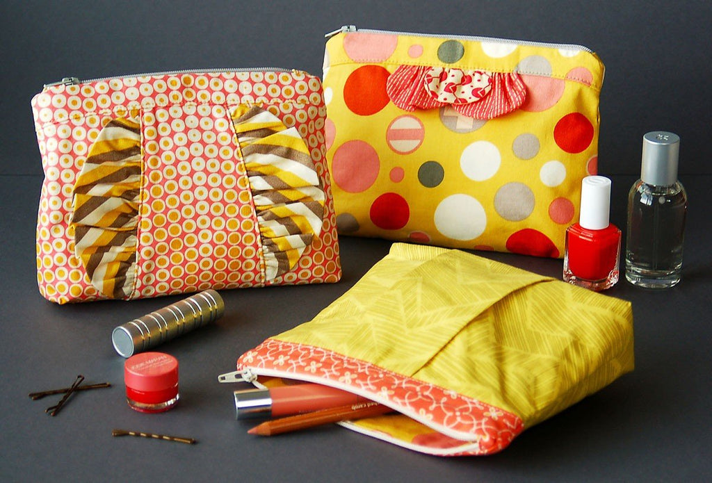 Straight Stitch Society Bag Patterns In a Clutch Cosmetic Case - Straight Stitch Society Patterns