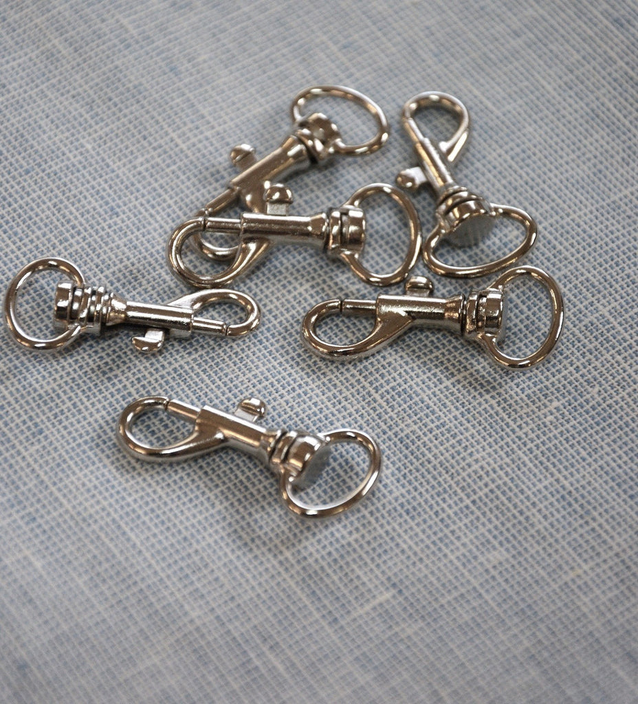 Swivel Clips - Silver - 13mm - The Eternal Maker - UK Fabric Shop