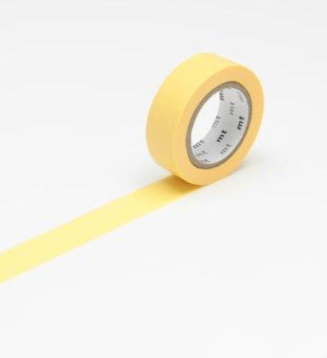Tamago Yellow - Washi Tape - mt Making Tape - The Eternal Maker - UK Fabric Shop