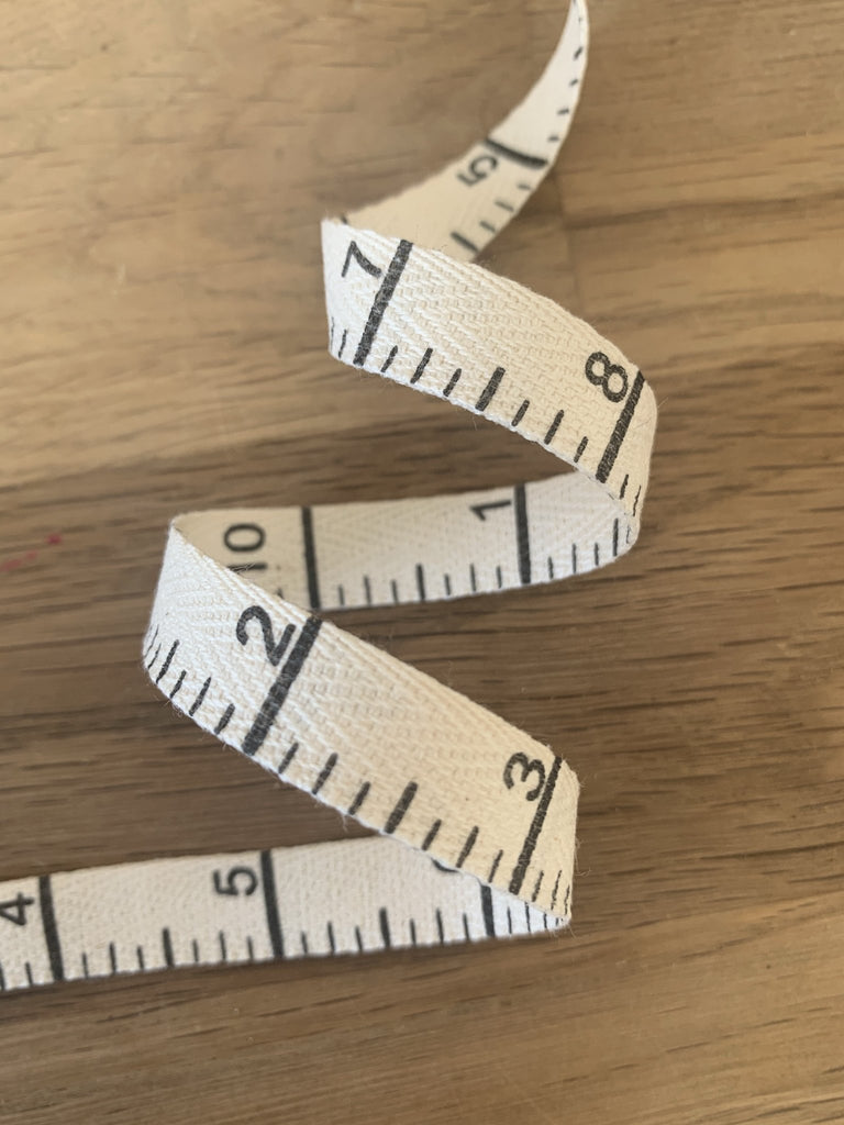Tape measure ribbon - 10mm ribbon - The Eternal Maker - UK Fabric Shop