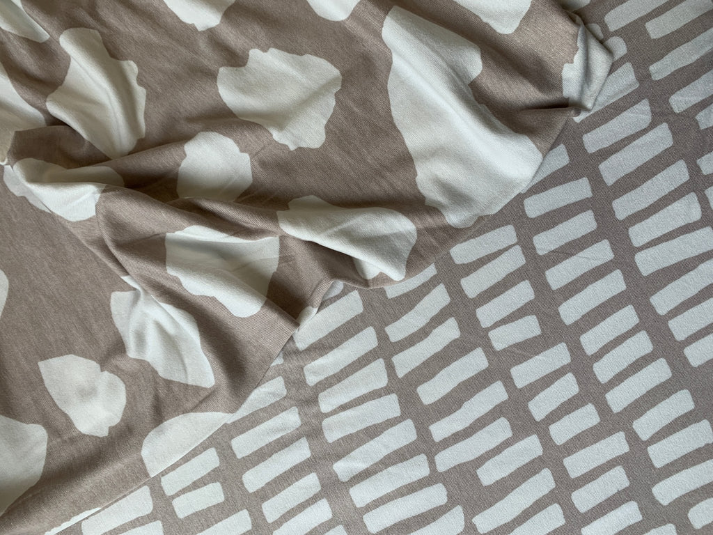 Taupe Sticks - Viscose Jersey - The Eternal Maker - UK Fabric Shop