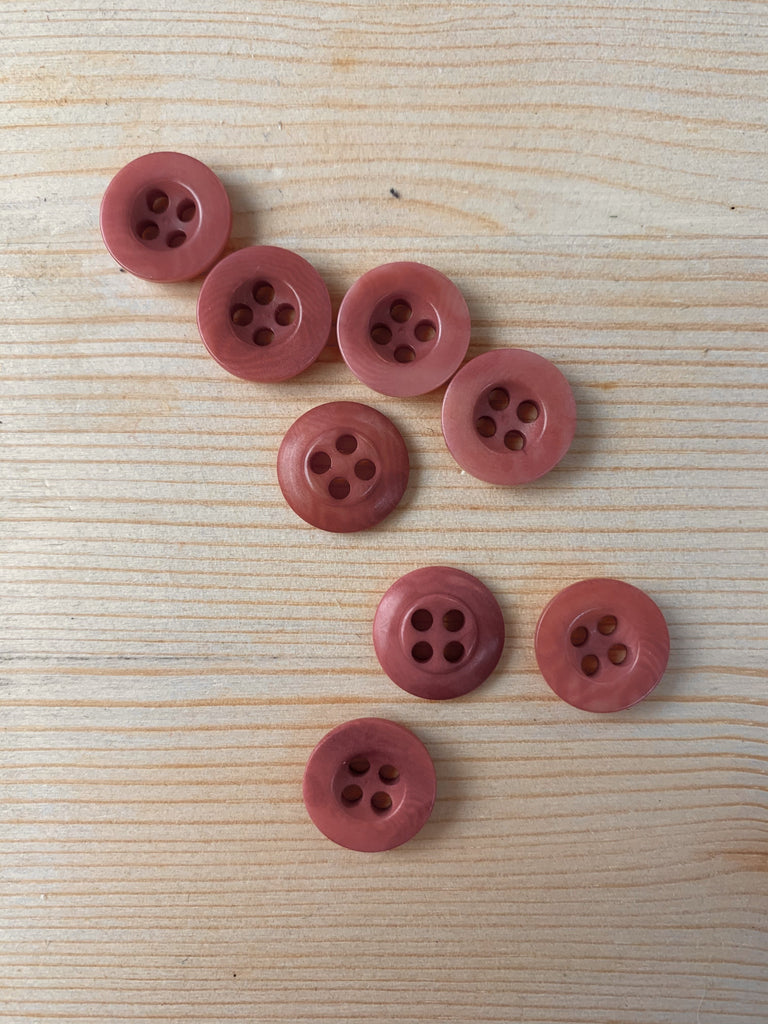 The Button Company Buttons Corozo Nut Button - 13mm - Dusty Rose