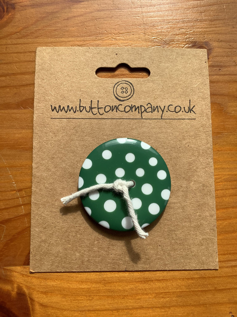 The Button Company Buttons Giant Spotty Button - 50mm - Various Colours