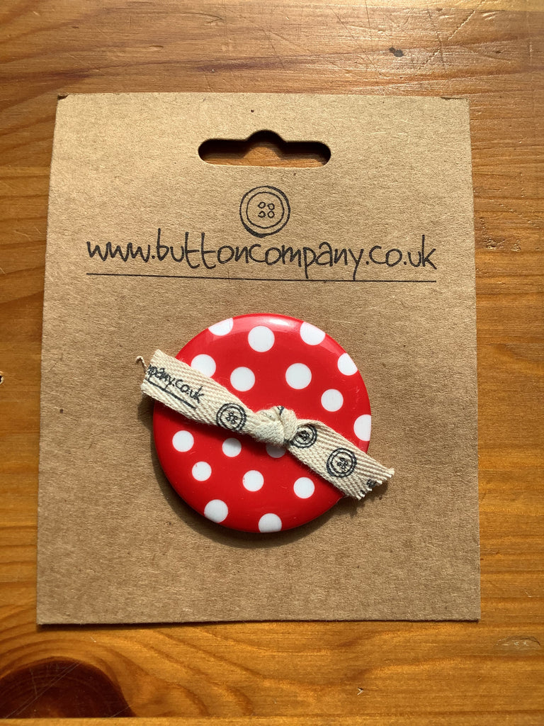 The Button Company Buttons Giant Spotty Button - 50mm - Various Colours