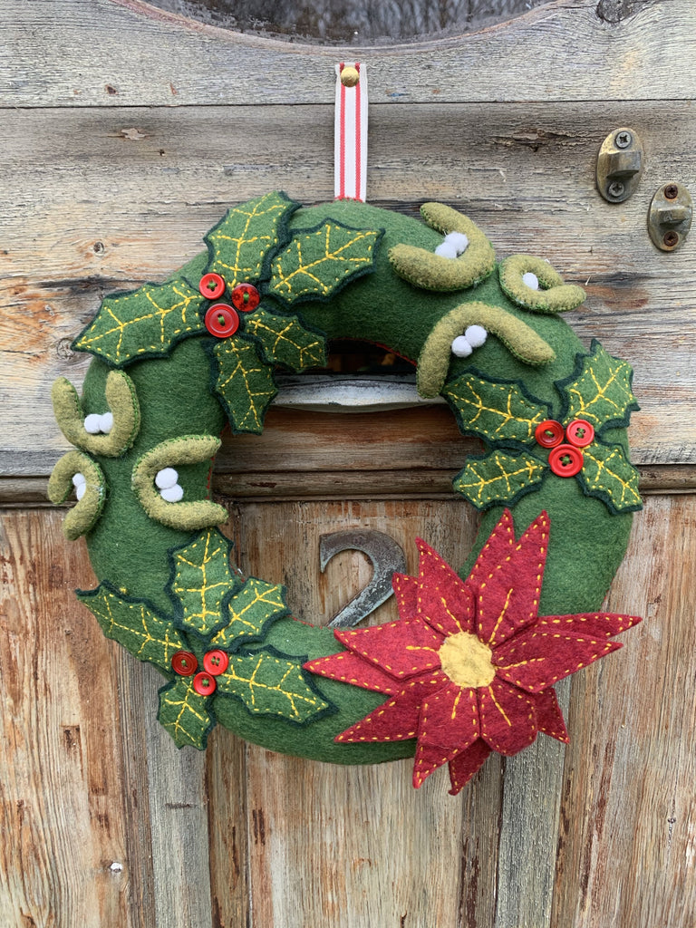 The Button Company Kits Christmas At Your Door - Wreath Kit
