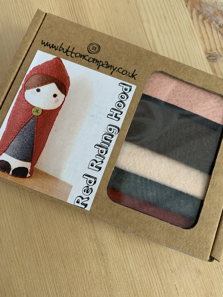 The Button Company Kits Red Riding Hood Felt Sewing Kit