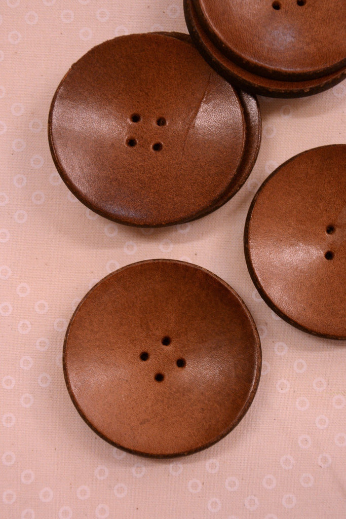 The Eternal Maker Buttons Giant Leather Button - 54mm