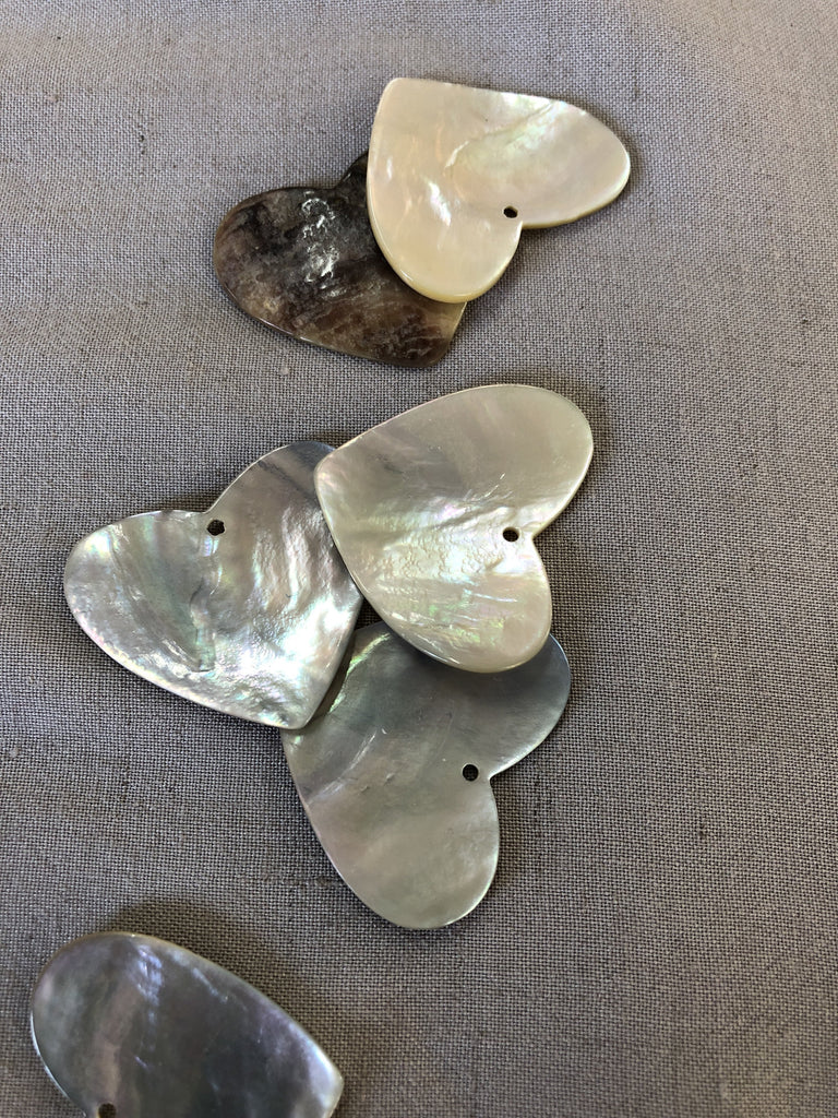 The Eternal Maker Craft Supplies Shell Heart Pendants