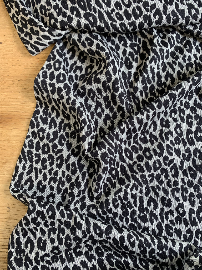 The Eternal Maker Fabric Jacquard Jersey - Black Leopard