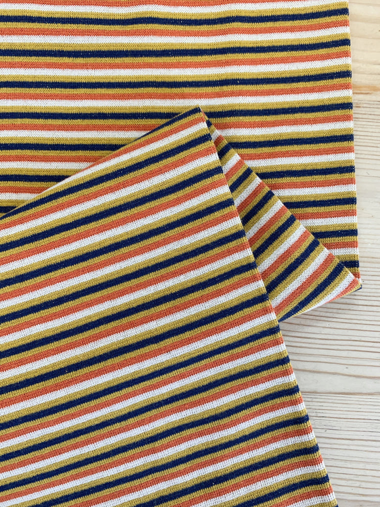 The Eternal Maker Fabric Tubular Rib Knit - Retro Sparkle Stripe
