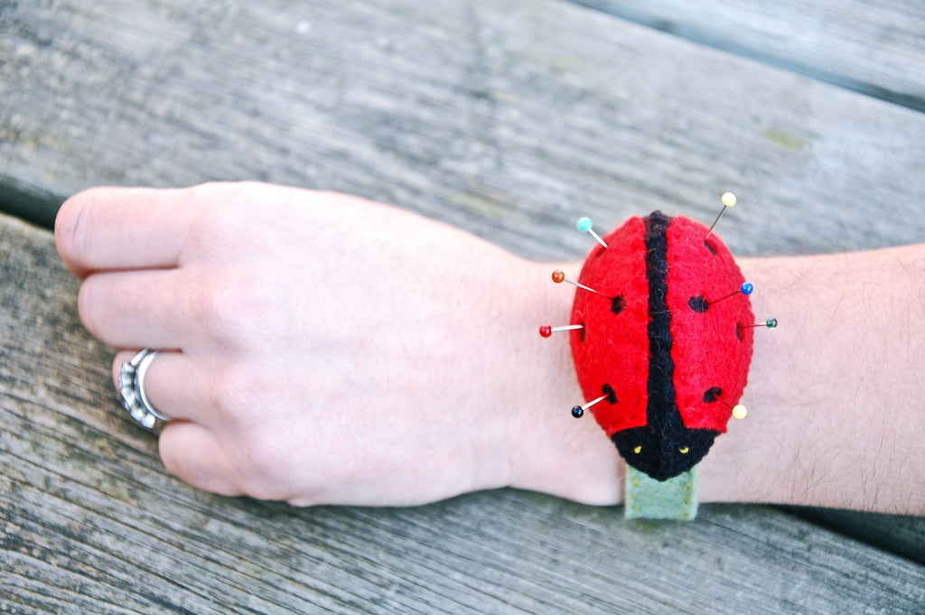 The Eternal Maker Kits Ladybird Wrist Pincushion Kit