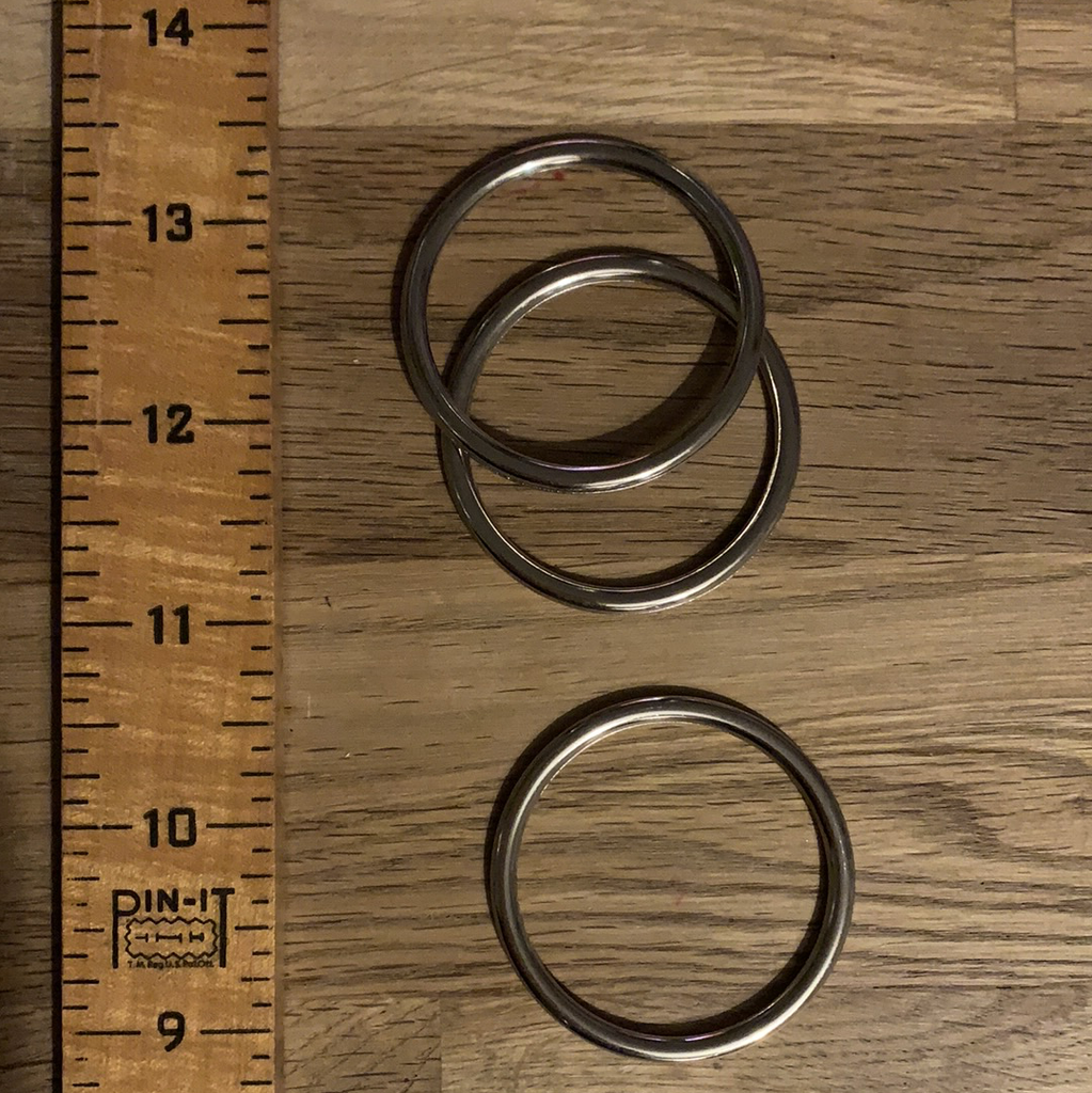 The Eternal Maker Metal Hardware 40mm Metal Rings - Silver