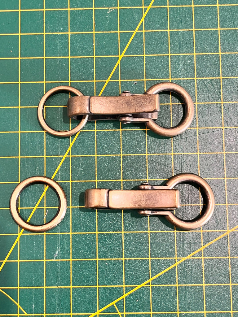 The Eternal Maker Metal Hardware Brass Bag Clip and Ring