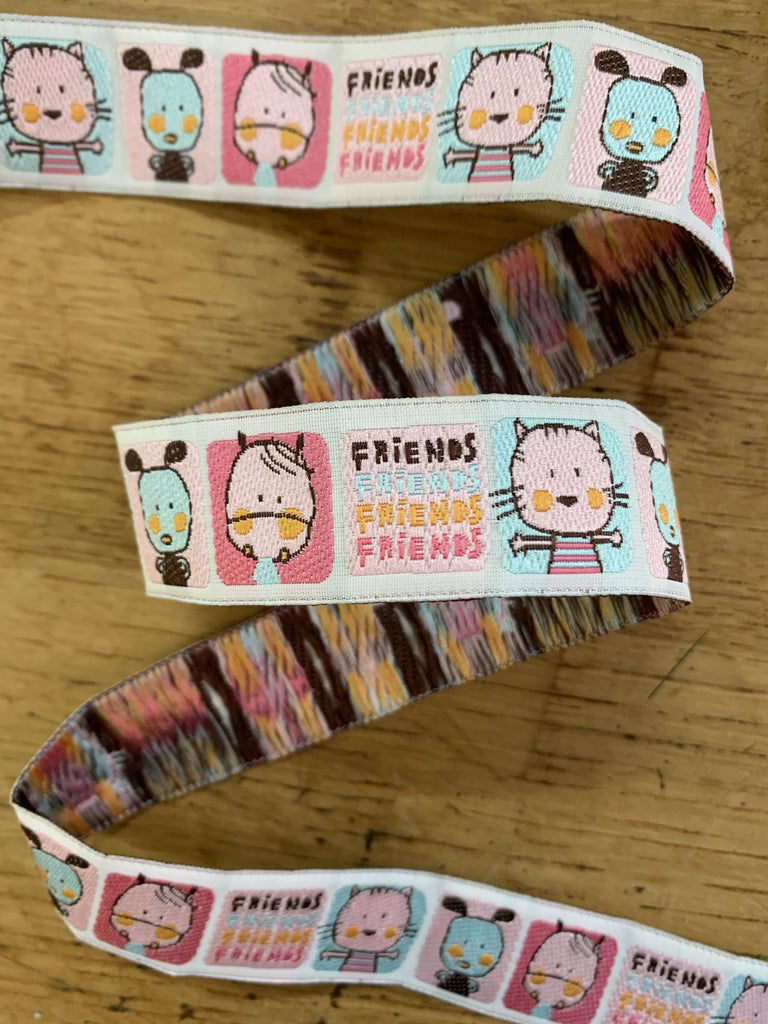 The Eternal Maker Ribbon and Trims 1/2m - Funny Friends Woven Ribbon - 25mm
