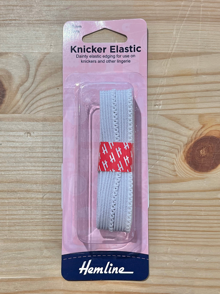 The Eternal Maker Ribbon and Trims 9.5mm White Knicker Elastic - 3m Pack