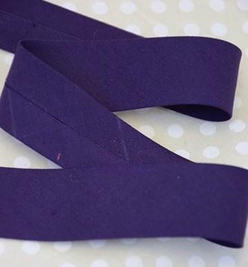 The Eternal Maker Ribbon and Trims Bias Binding Solid Purple - 25mm