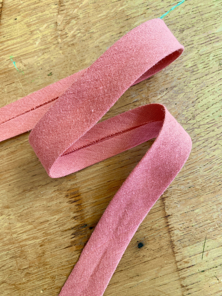 The Eternal Maker Ribbon and Trims Double Gauze Bias Binding - 27mm - Cayenne