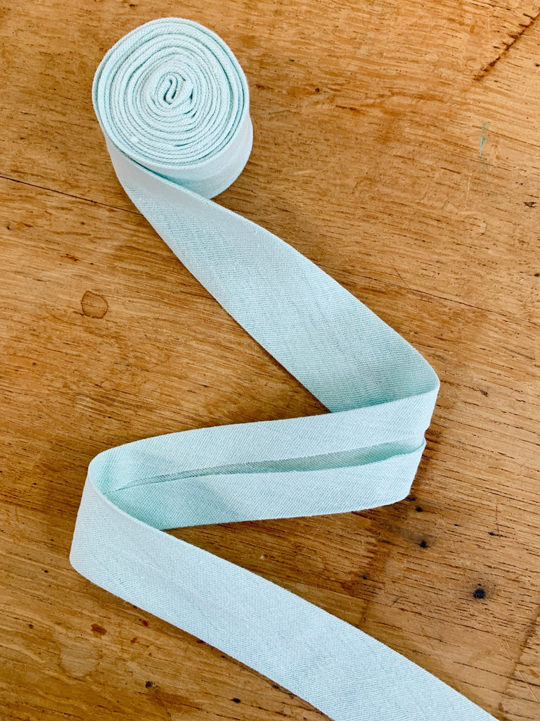 The Eternal Maker Ribbon and Trims Double Gauze Bias Binding - 27mm - Mint