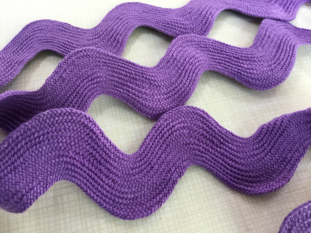 The Eternal Maker Ribbon and Trims Ric Rac - 23mm - Lavender