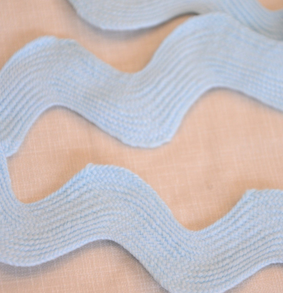 The Eternal Maker Ribbon and Trims Ric Rac - 23mm - Pale Blue