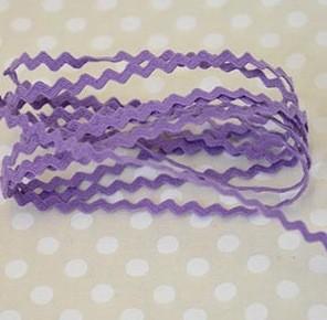 The Eternal Maker Ribbon and Trims Ric Rac - 3mm - Lavender
