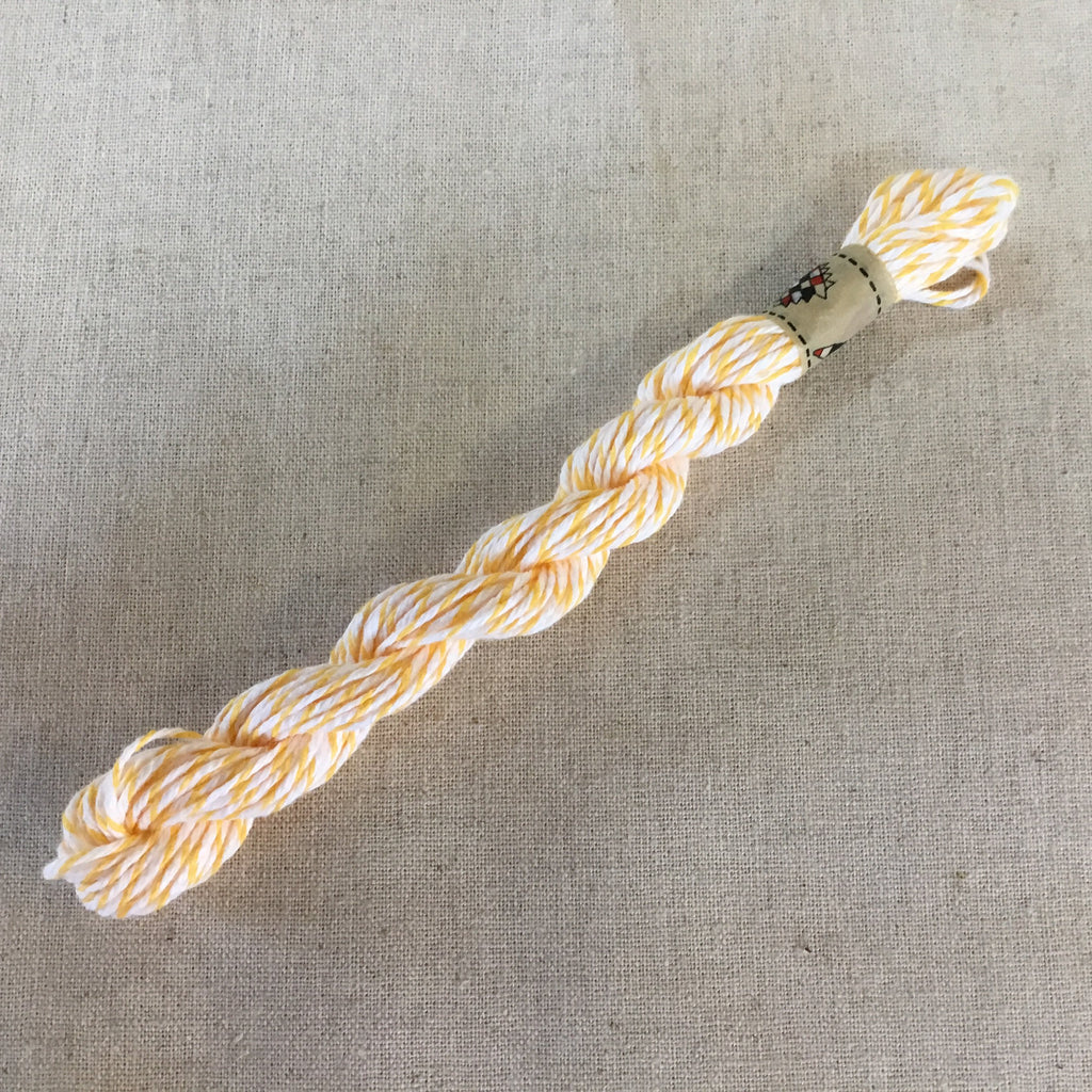 The Eternal Maker Ribbon and Trims Yellow/White Traditional Baker's Twine - 10 metre skein