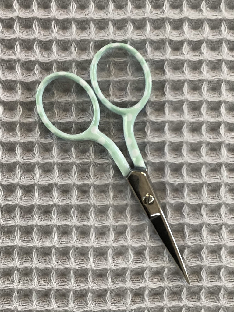 The Eternal Maker Scissors & Cutters Spotty Embroidery Scissors - Mint - Style 2