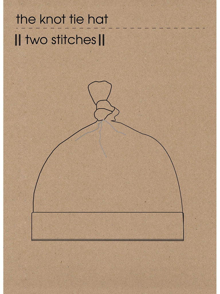 The Knot Tie Hat - Two Stitches Patterns - The Eternal Maker - UK Fabric Shop