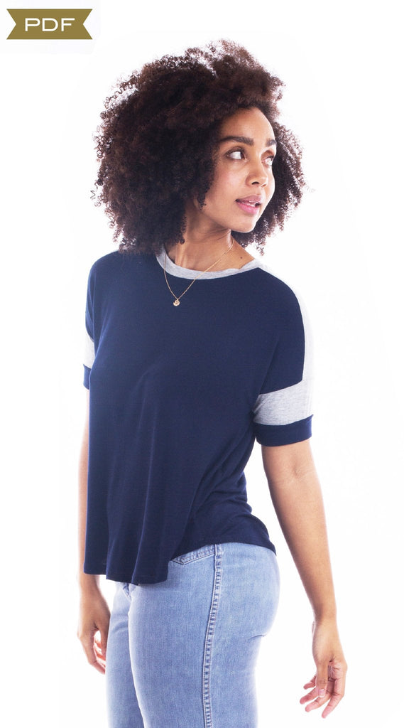 The Merlo Field Tee - Sew House Seven - Digital Download Pattern - The Eternal Maker - UK Fabric Shop