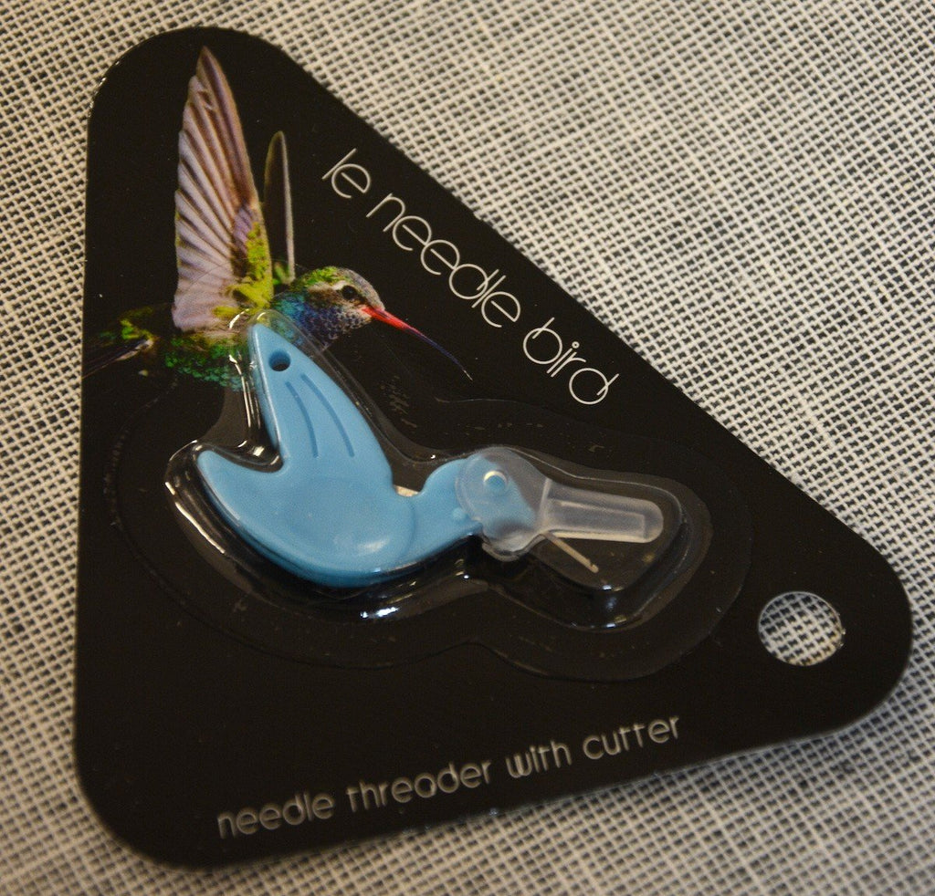 The Needle Bird - Needle Threader with Cutter - Blue - The Eternal Maker - UK Fabric Shop
