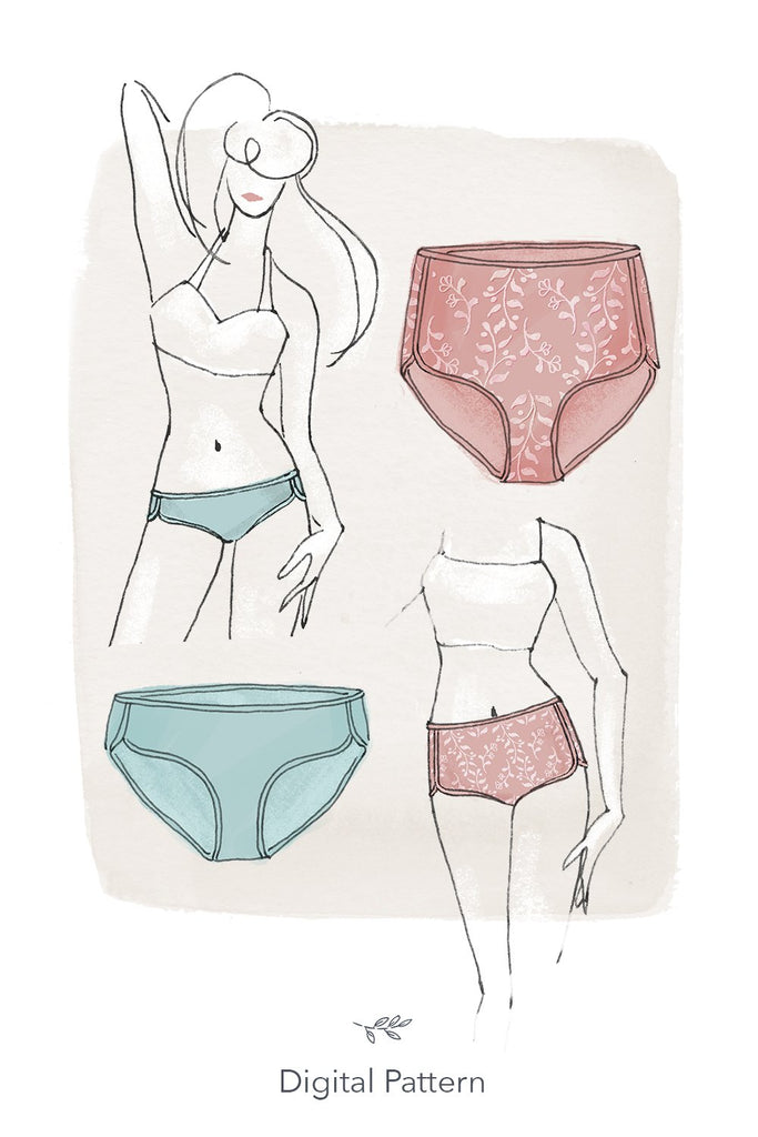The Nixie Briefs - Jennifer Lauren Handmade Digital Download Sewing Pattern - The Eternal Maker - UK Fabric Shop