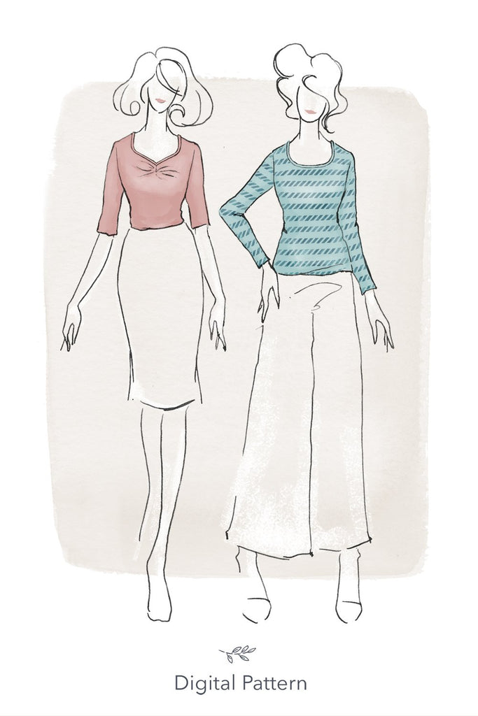 The Ostara Top - Jennifer Lauren Handmade - Digital Download Pattern - The Eternal Maker - UK Fabric Shop