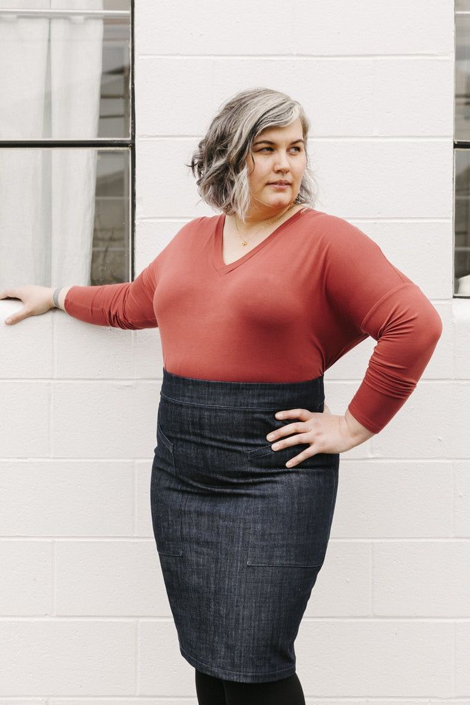 The Tabor V Neck - Sew House Seven - Digital Download Pattern - The Eternal Maker - UK Fabric Shop