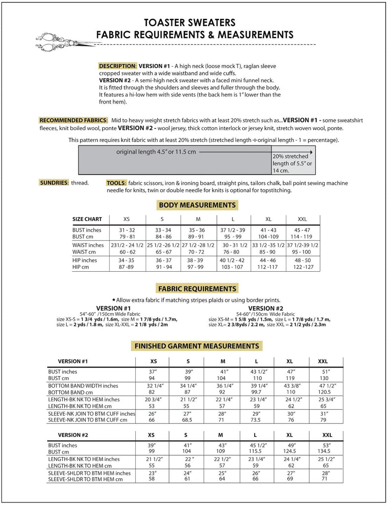 Toaster Sweaters 1 and 2 Pattern - Sew House Seven - Digital PDF Download Pattern - The Eternal Maker - UK Fabric Shop