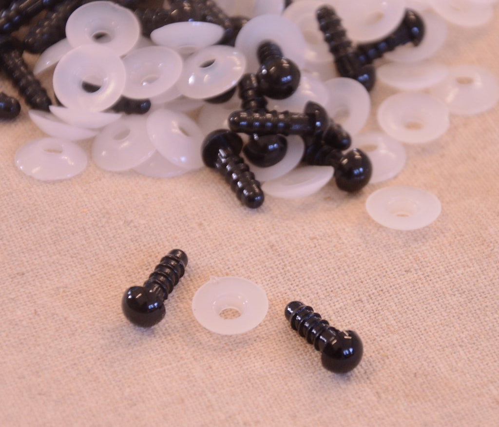 Toy Eyes - Black - 12mm - The Eternal Maker - UK Fabric Shop