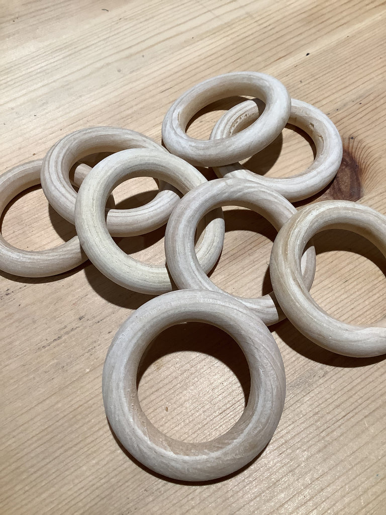 Trimits Craft Supplies Wooden Macrame Ring - 5.5cm