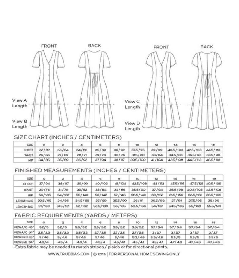 True Bias Dress Patterns Shelby Dress & Romper - True Bias Patterns