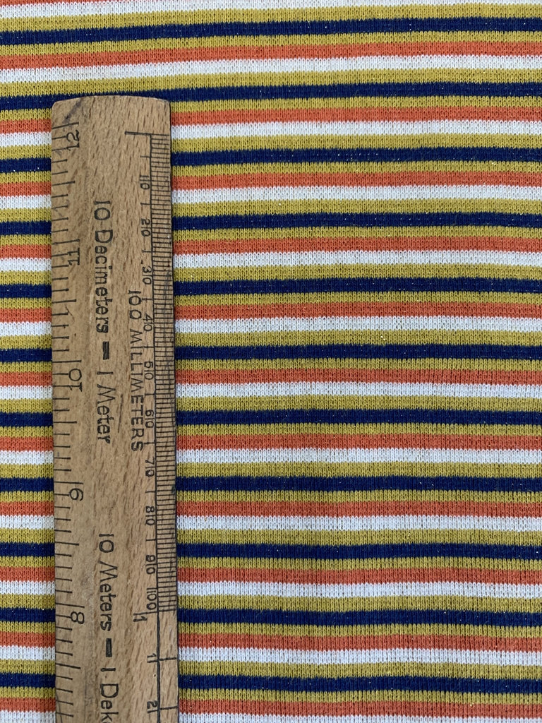 Tubular Rib Knit - Retro Sparkle Stripe - The Eternal Maker - UK Fabric Shop