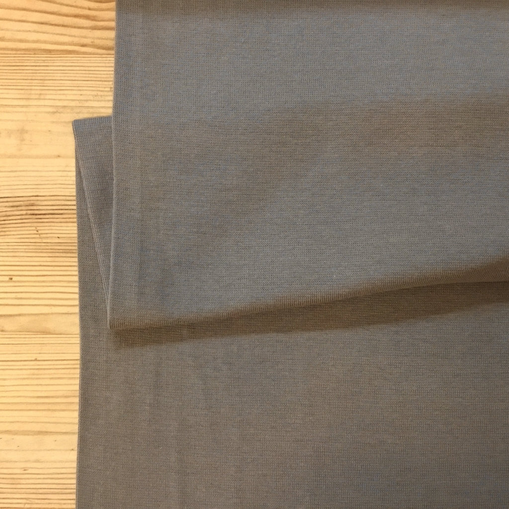Tubular Ribbing Organic - Rain Cloud - The Eternal Maker - UK Fabric Shop