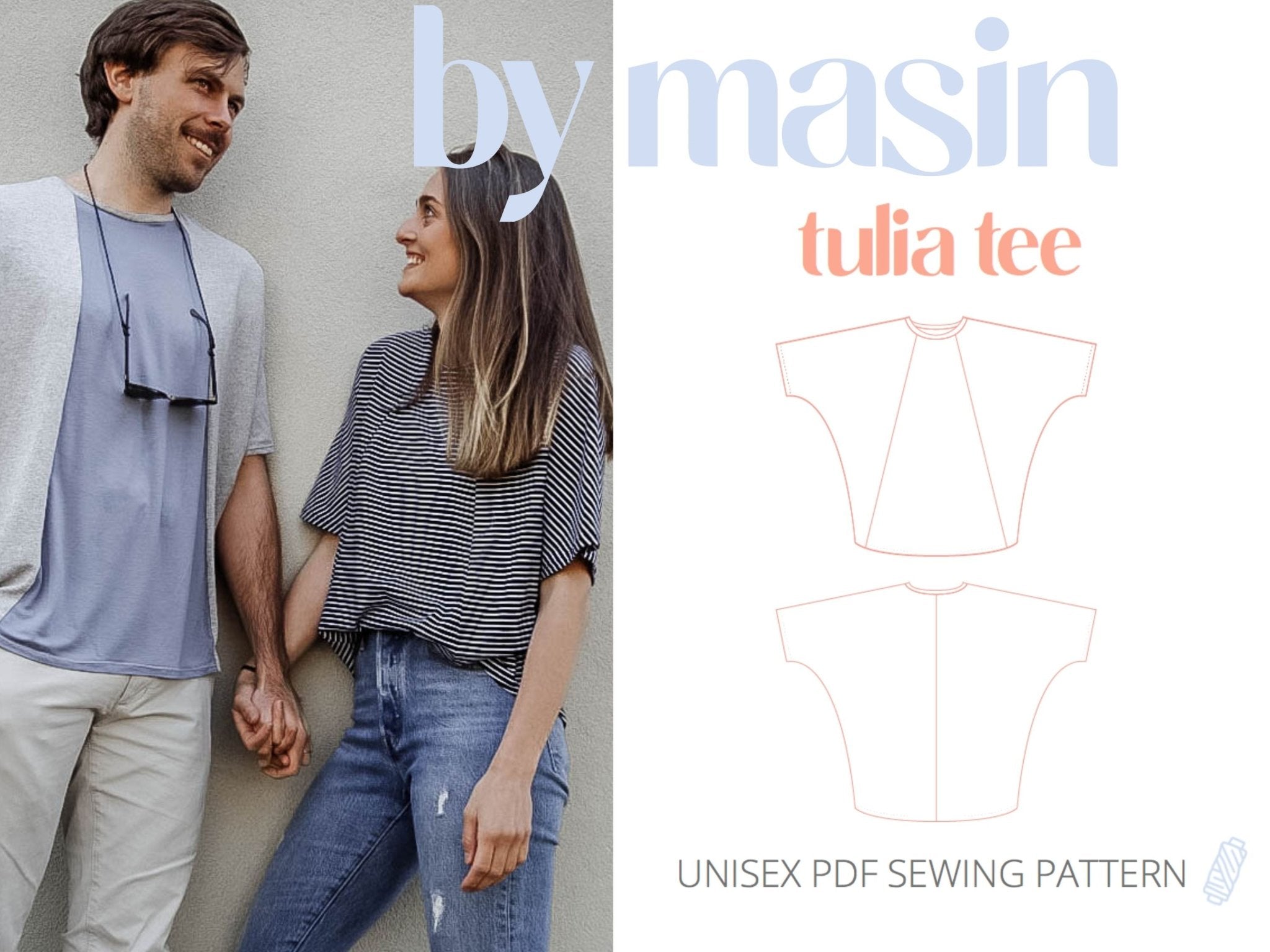 Tulia Material Tulia Tee Unisex - Masin Sewing Patterns - Digital – The Eternal Maker