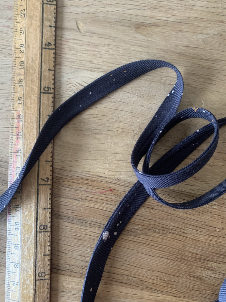 Twig Night Viscose Bias Binding - 10mm - The Eternal Maker - UK Fabric Shop